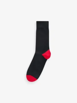 Black Stripe 12 Pack Cotton Rich Socks
