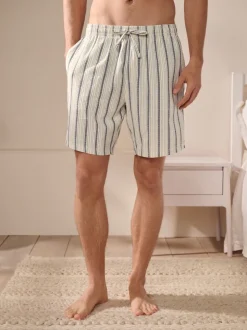 Black Stripe Woven Pyjamas Bottoms 2 Pack