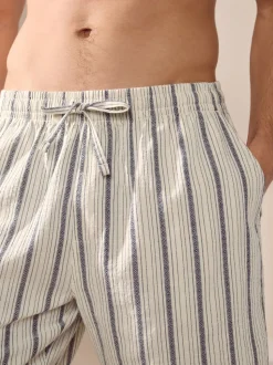 Black Stripe Woven Pyjamas Bottoms 2 Pack