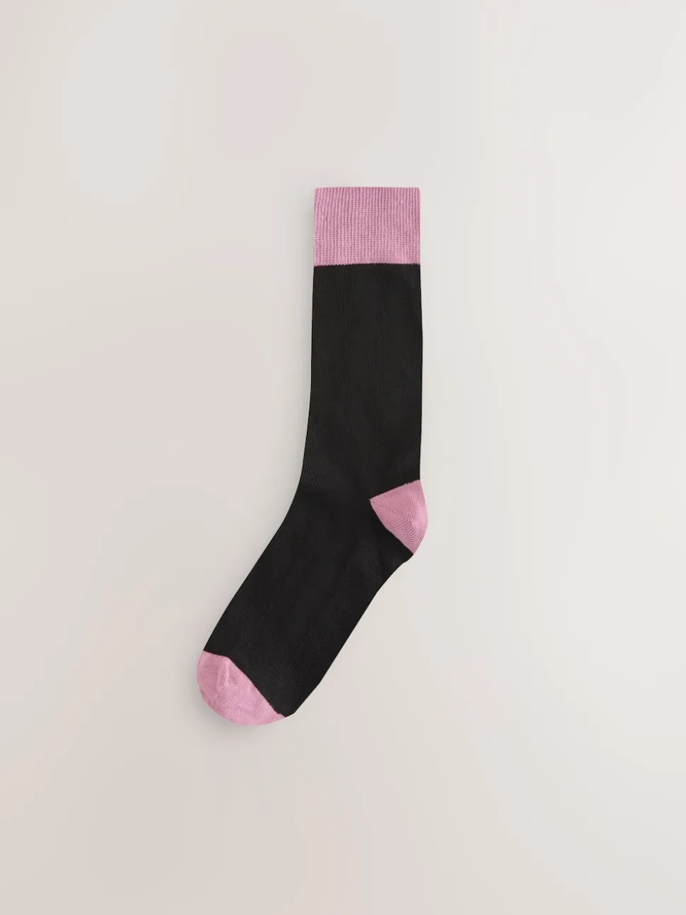 Black Striped 7 Pack Cotton Rich Socks