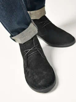 Black Suede Desert Boots