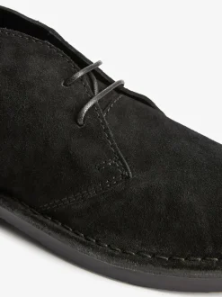 Black Suede Desert Boots