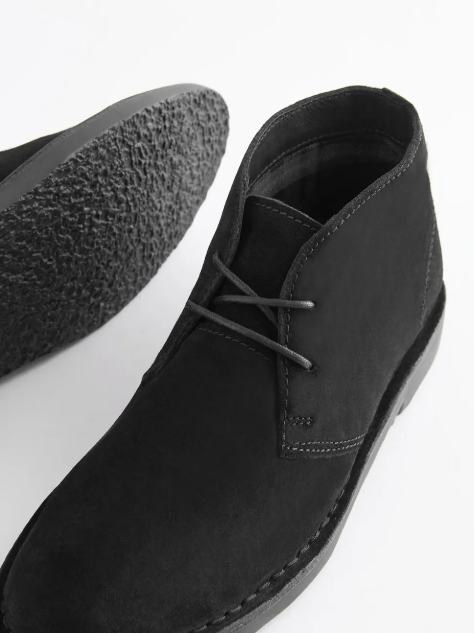 Black Suede Desert Boots