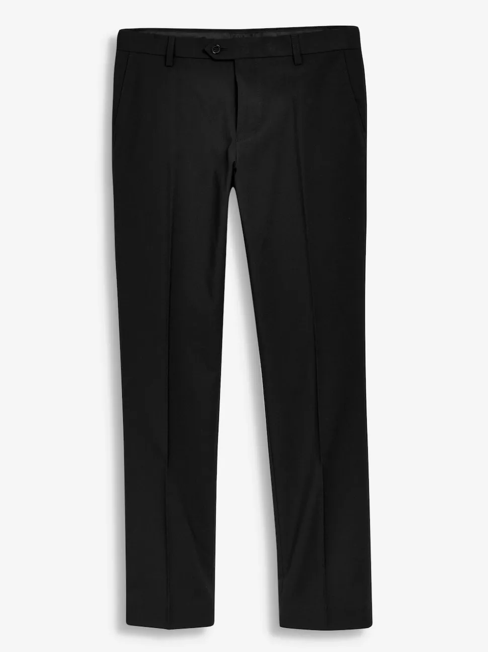 Black Tailored Fit Stretch Smart Trousers