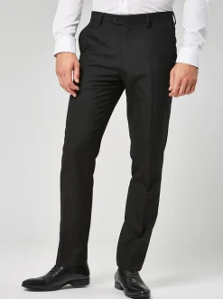Black Tailored Fit Suit Trousers