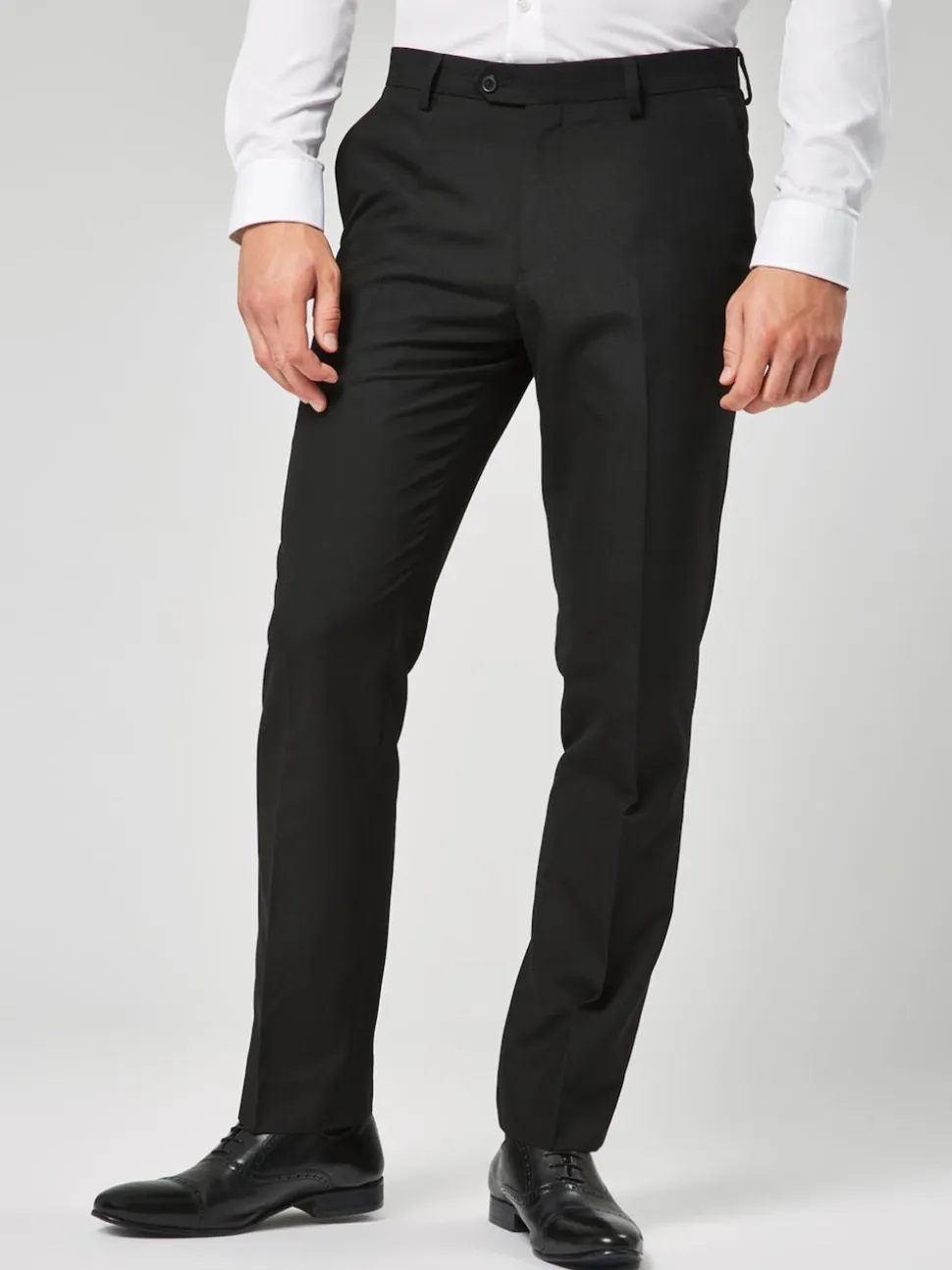 Black Tailored Fit Suit Trousers