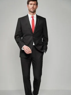 Black Tailored Fit Suit Trousers