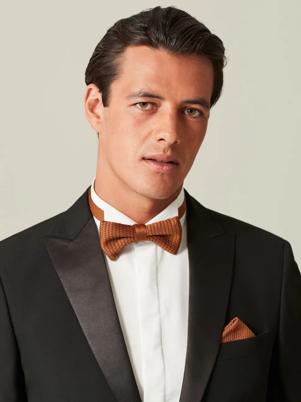 Black Tailored Fit Tuxedo Suit Jacket
