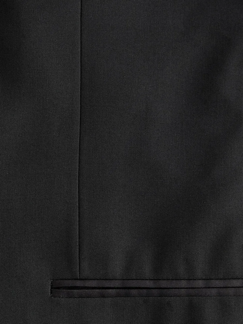 Black Tailored Fit Tuxedo Suit Jacket