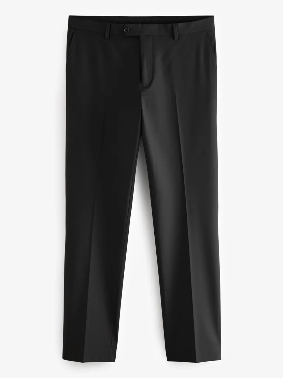 Black Tailored Fit Wool Blend Motionflex Suit Trousers
