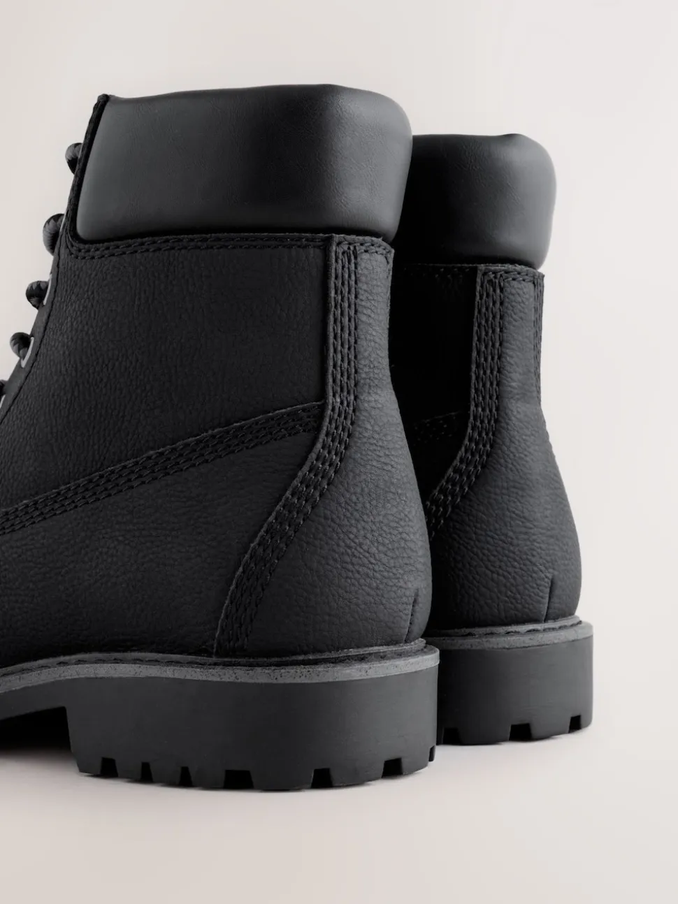 Black Tall Zip-Up Boots