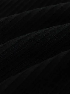 Black Textured Jersey Shirt
