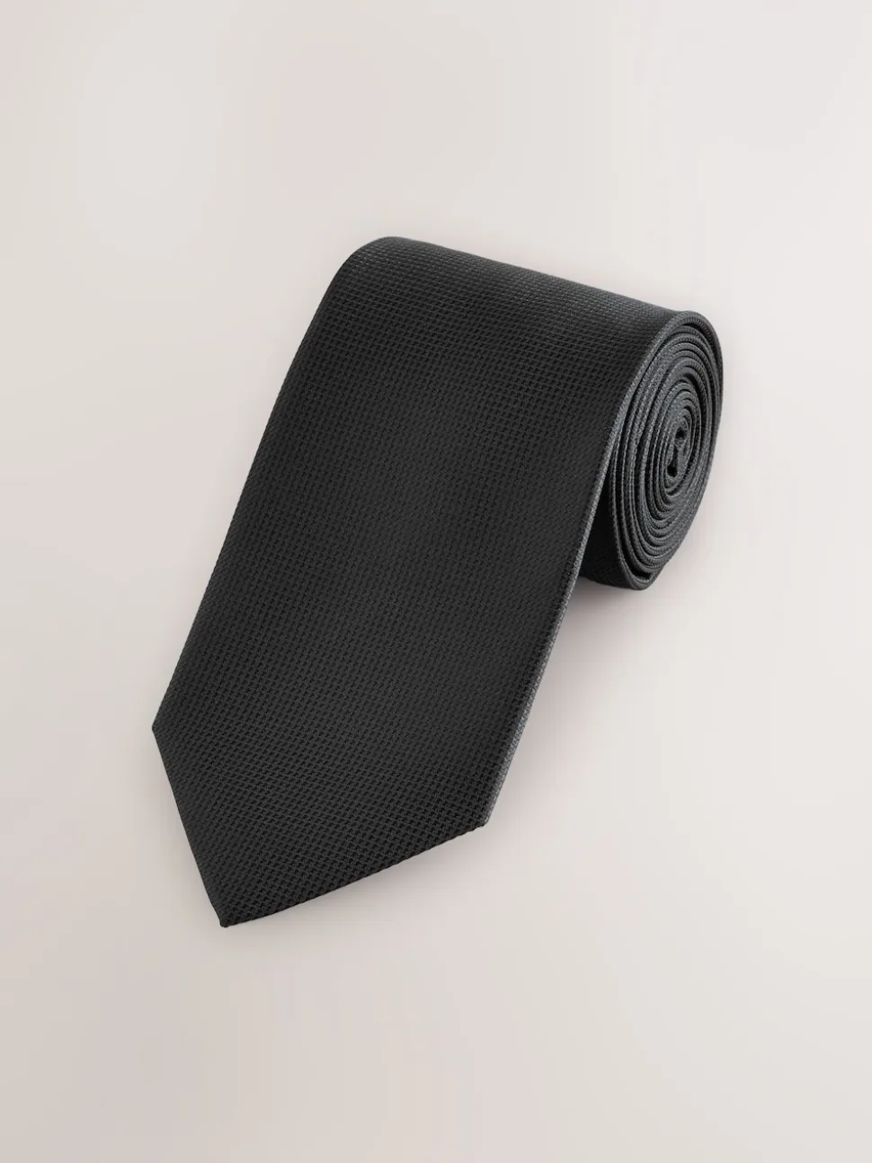 Black Textured Tie