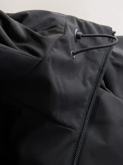 Black ThermoGen Shower Resistant Puffer Jacket