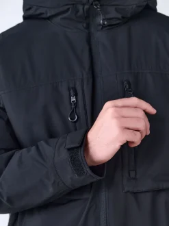 Black ThermoGen Shower Resistant Wadded Jacket
