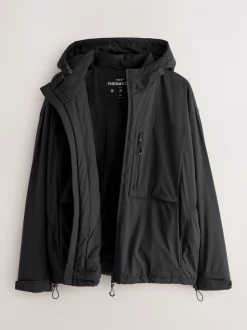Black ThermoGen Shower Resistant Wadded Jacket