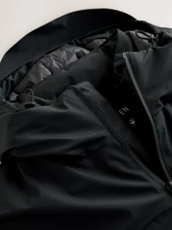 Black ThermoGen Shower Resistant Wadded Jacket