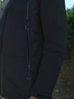 Black ThermoGen Shower Resistant Wadded Jacket
