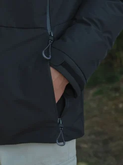 Black ThermoGen Shower Resistant Wadded Jacket