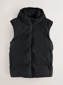 Black ThermoGen Shower Resistant Puffer Gilet