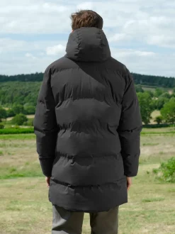 Black ThermoGen Shower Resistant Puffer Jacket
