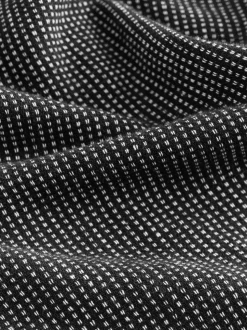 Black Twin Pocket Long Sleeve Stitch Detail Shirt