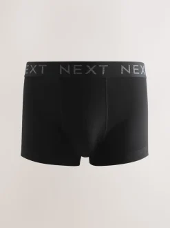 Black Waistband Hipster Boxers 5 Pack