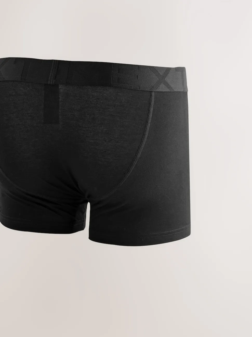 Black Waistband Trunks Boxers 5 Pack