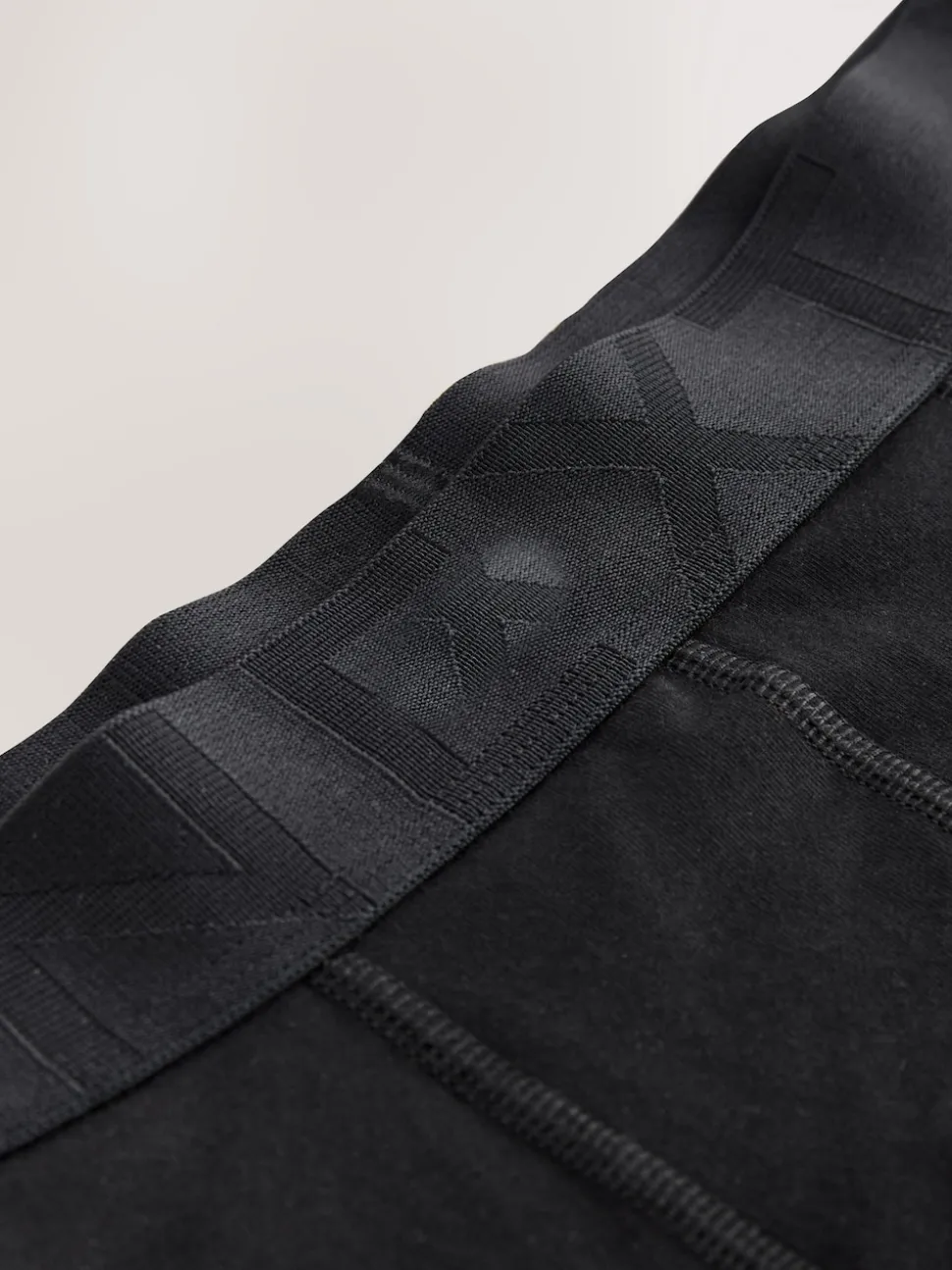 Black Waistband Trunks Boxers 5 Pack