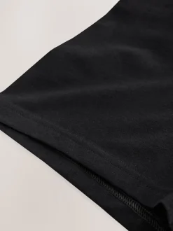Black Waistband Trunks Boxers 5 Pack