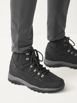 Black Waterproof Walking Boots