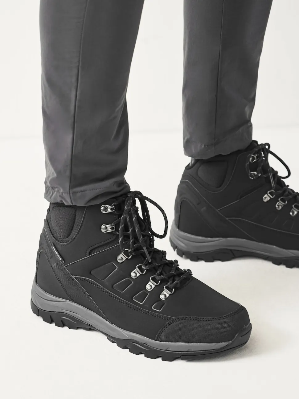 Black Waterproof Walking Boots