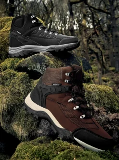 Black Waterproof Walking Boots