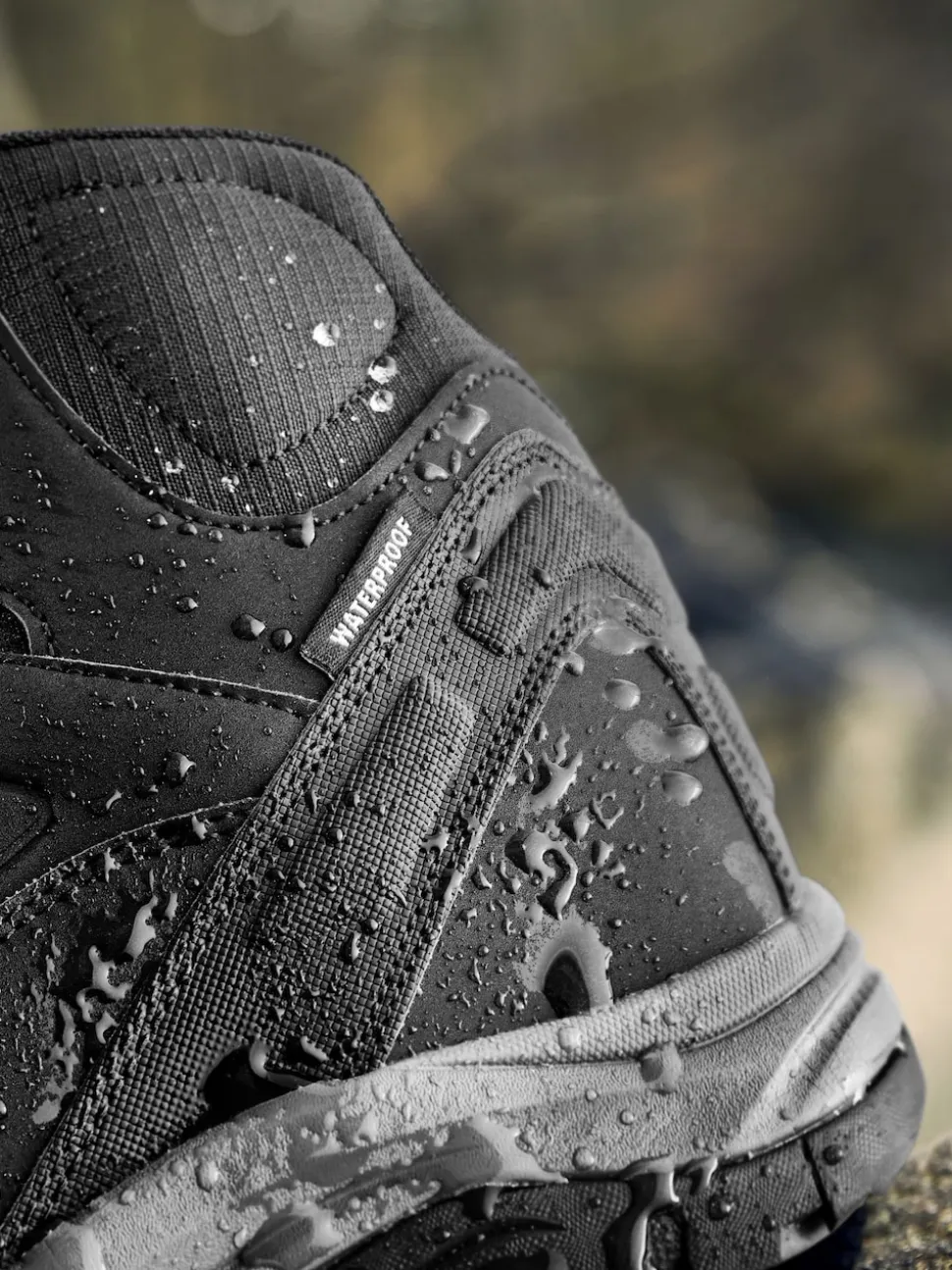 Black Waterproof Walking Boots