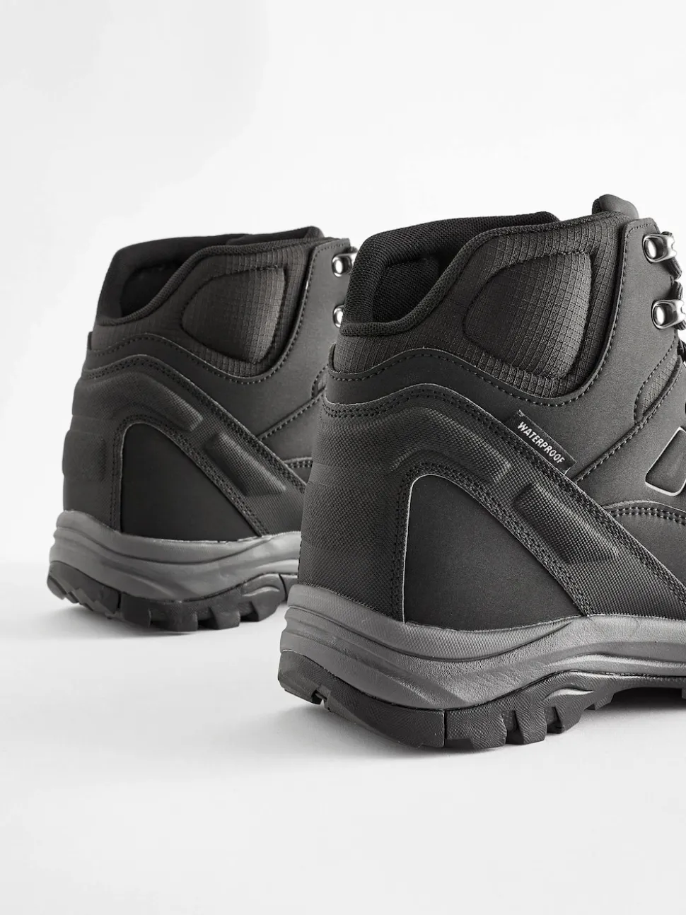 Black Waterproof Walking Boots