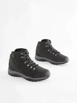 Black Waterproof Walking Boots