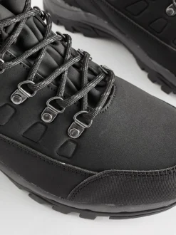 Black Waterproof Walking Boots