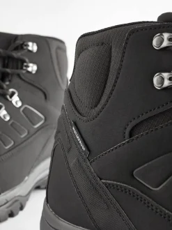 Black Waterproof Walking Boots