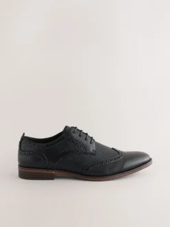 Black Wingcap Brogue Shoes