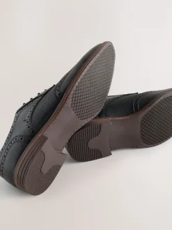 Black Wingcap Brogue Shoes
