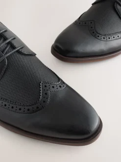 Black Wingcap Brogue Shoes