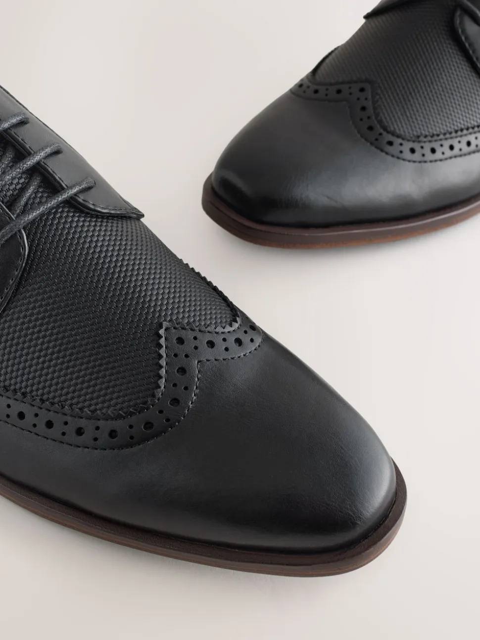 Black Wingcap Brogue Shoes