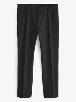 Black with Tape Detail Tailored Fit Tuxedo Suit Trousers
