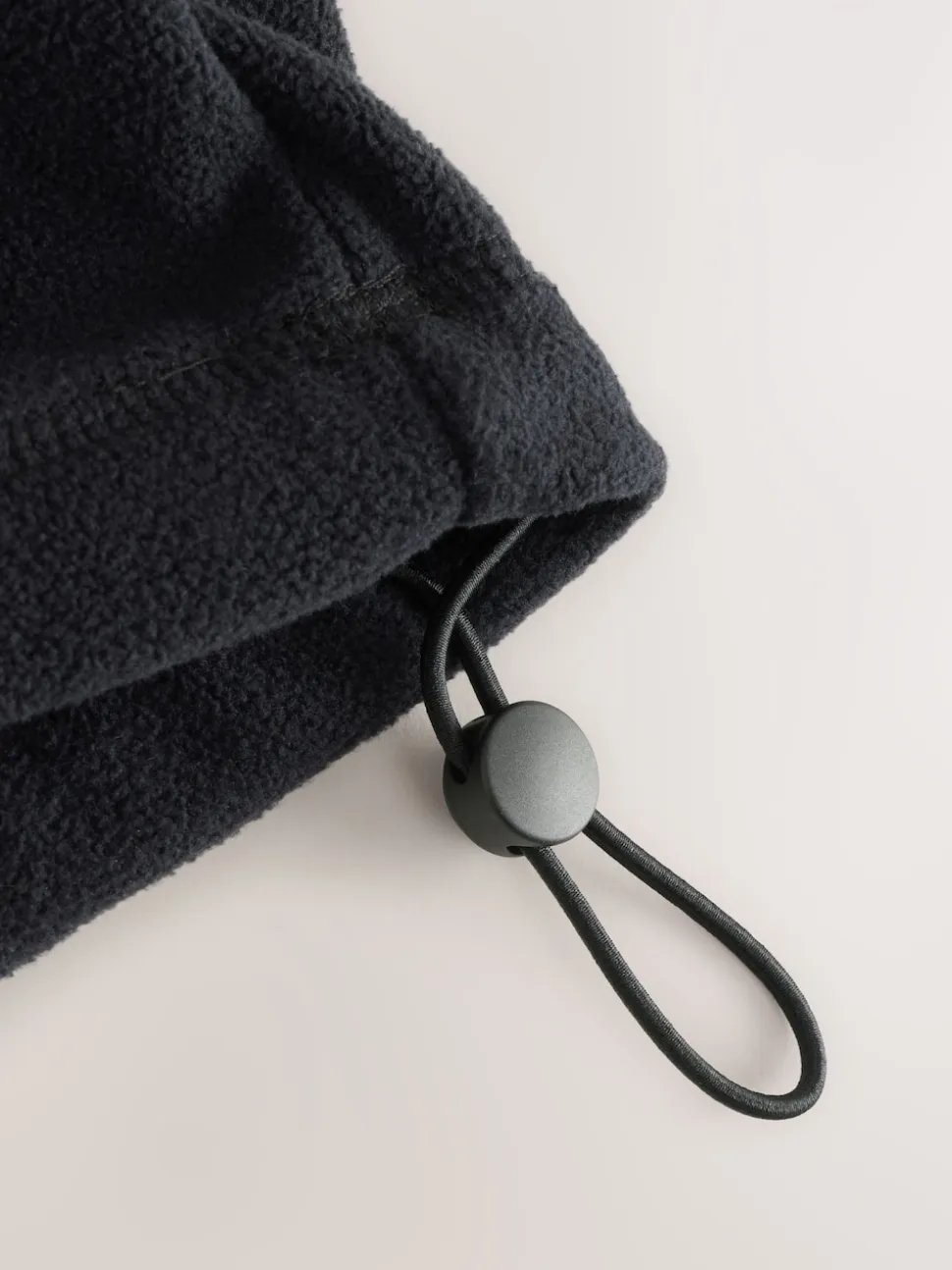 Black Zip Neck Utility Style Polar Fleece