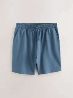 Black/Blue/Grey Loopback Soft Touch 5 Pack Joggers Shorts