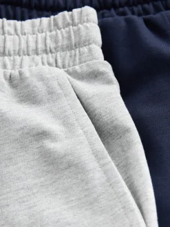 Black/Blue/Grey Loopback Soft Touch 5 Pack Joggers Shorts