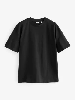 Black/Brown/Light Neutral Relaxed Fit Heavyweight T-Shirts 3 Pack