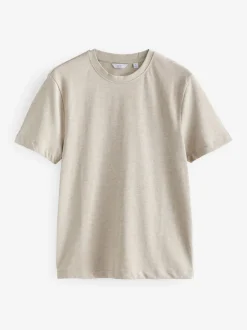 Black/Brown/Light Neutral Relaxed Fit Heavyweight T-Shirts 3 Pack