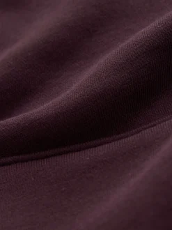 Black/Burgandy Red Cotton Rich Jersey Overhead Hoodies 2 Pack