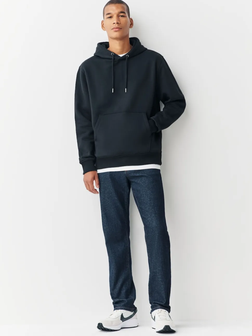 Black/Burgandy Red Cotton Rich Jersey Overhead Hoodies 2 Pack